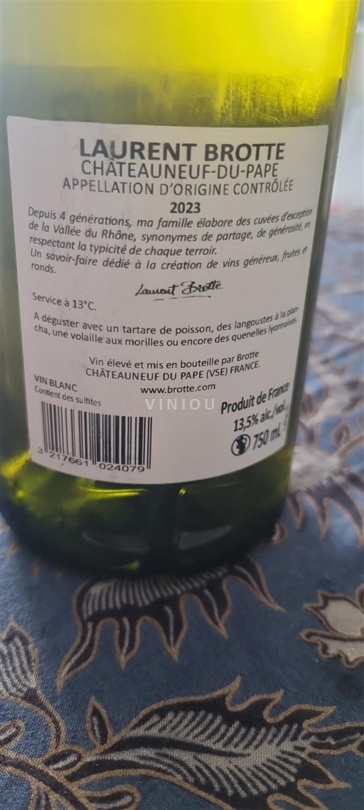 Údolí Rhôny Châteauneuf-du-Pape Laurent Brotte 2023
