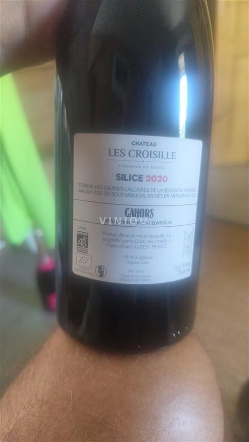 Sud-Ovest Cahors Château Les Croisille Silice 2020