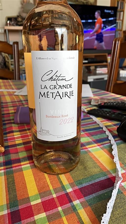 Bordeaux Bordeaux rosé Château La Grande Métairie Bufeteau 2022