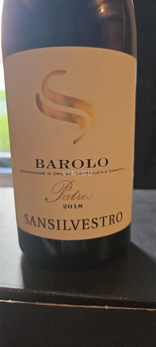 Piamonte Barolo Sansilvestro Patres 2018
