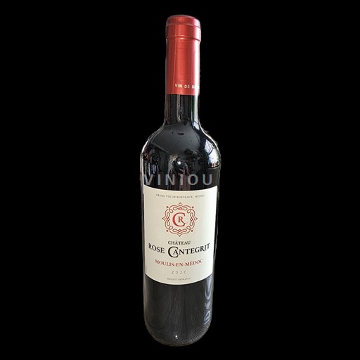 Vin Rouge sec 2020 Rose Cantegrit 2020 France Bordeaux Médoc AOC