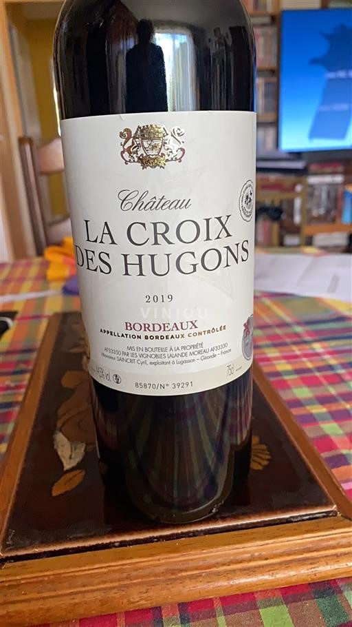 Bordeaux Château La Croix des Hugons Médaille d’or concours de Bordeaux 2019