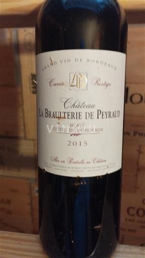 Bordeaux Blaye-Côtes-de-Bordeaux Château La Braulterie de Peyraud Prestige 2015