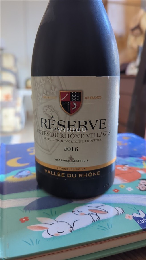 Valle del Rodano Côtes-du-rhône-villages Vignerons Ardéchois Réserve 2016
