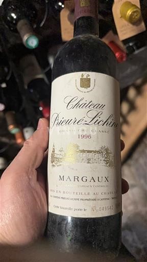 Bordeaux Margaux Grand Cru Classé Château Prieuré-Lichine 1996