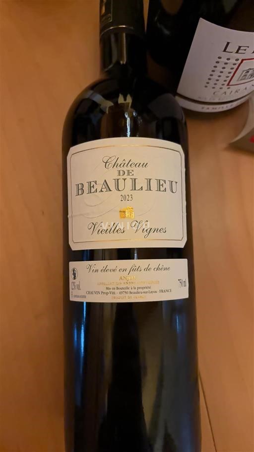 Loiretal Anjou Château Beaulieu Vieilles Vignes 2023