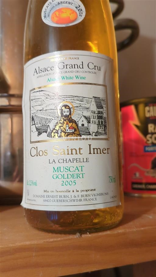 Alsazia Alsazia Grand Cru Grand Cru Domaine Ernest Burn Clos Saint Imer La Chapelle 2005