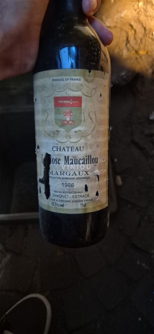 Bordeaux Margaux Château Maucaillou 1986