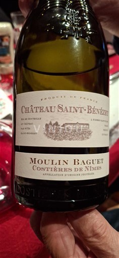 Rhônedalen Costières-de-Nîmes Château Saint-Bénézet Moulin Baguet 2024