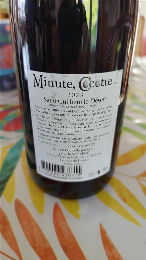 Languedoc-Roussillon Saint-Guilhem-le-Désert Minute, Cocotte 2023
