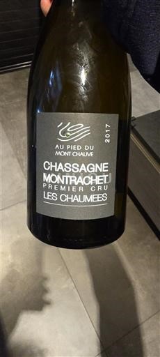 Bourgondië Chassagne-Montrachet Premier Cru Au Pied du Mont Chauve Les Chaumées 2017