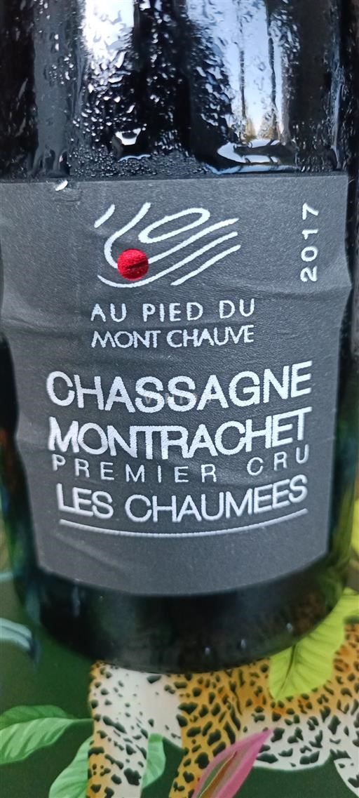 Burgund Chassagne-Montrachet Premier Cru Au Pied du Mont Chauve Les Chaumées 2017