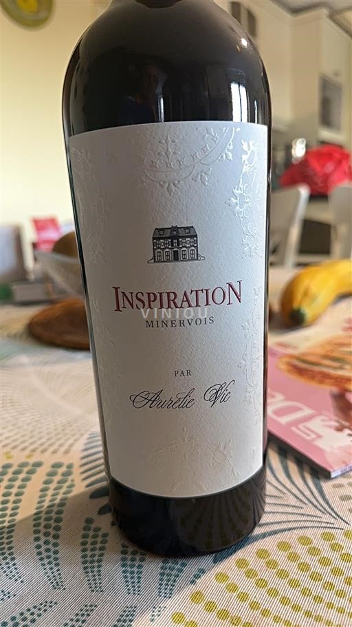 Vin Rouge sec Aurélie Vic Inspiration 2017 France Languedoc Minervois AOC