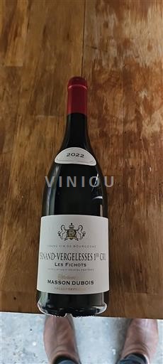 Bourgogne Pernand-vergelesses Premier Cru Masson Dubois Les Fichots 2022