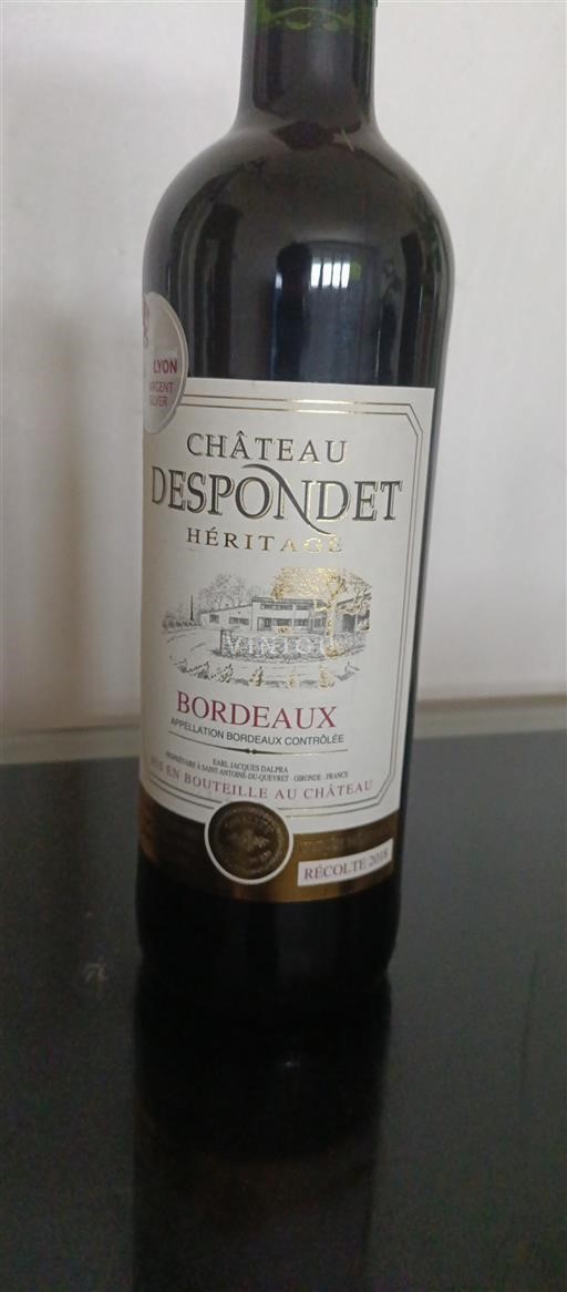 Bordeaux Château Despondet Héritage 2018