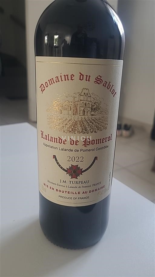 Bordéus Lalande-de-Pomerol Domaine Sablot 2022