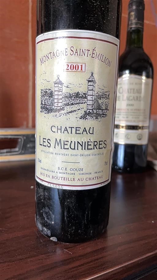 Bordeaux Montagne-saint-émilion Château Les Meunières 2001