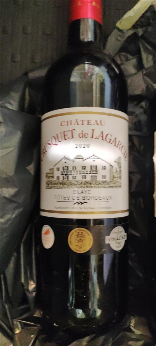 Bordéus Blaye-Côtes-de-Bordéus Château Crusquet de Lagarcie 2020