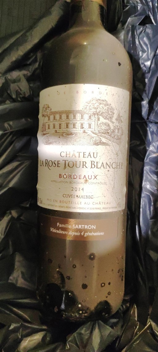 Bordeaux Château La Rose Tour Blanche Malbec 2014