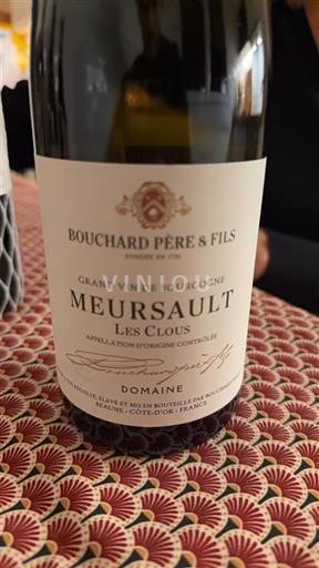 Borgogna Meursault Bouchard Père & Fils Les Clous 2022