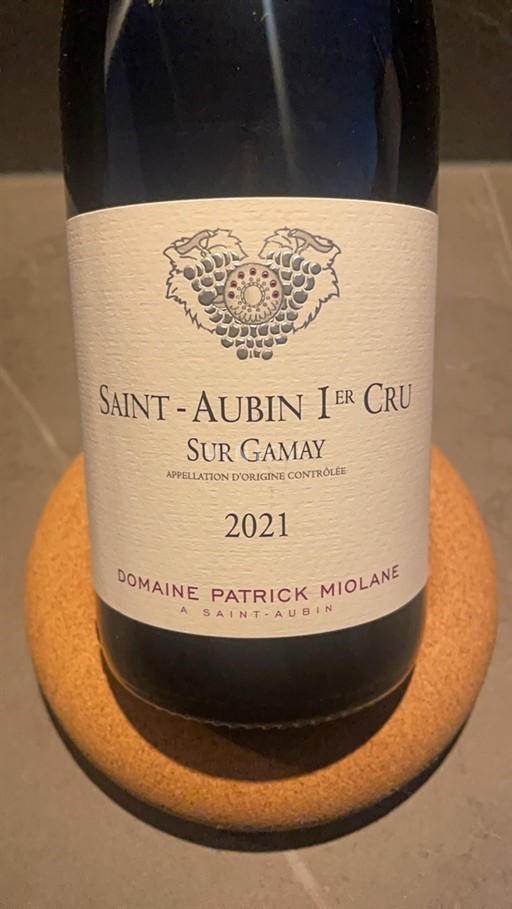 Borgoña San Aubin Premier Cru Domaine Patrick Miolane Sur Gamay 2021