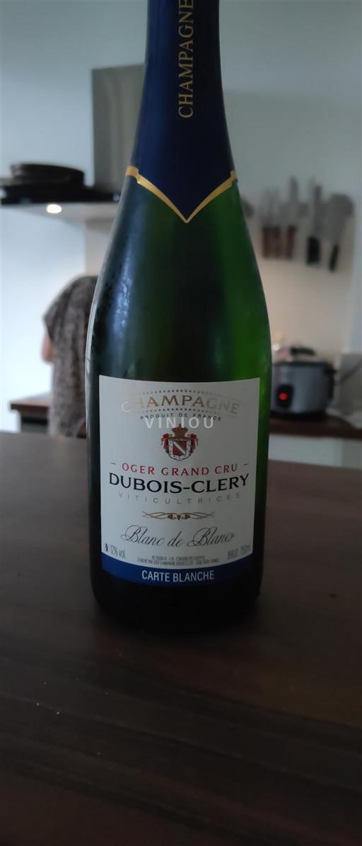 Champaña Champán Grand Cru Dubois-Clery Carte Blanche Sin añada