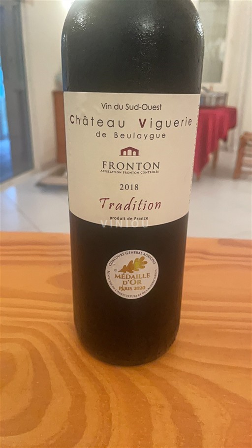 Zuidwest-Frankrijk Fronton Château Viguérie de Beulaygue Tradition 2018