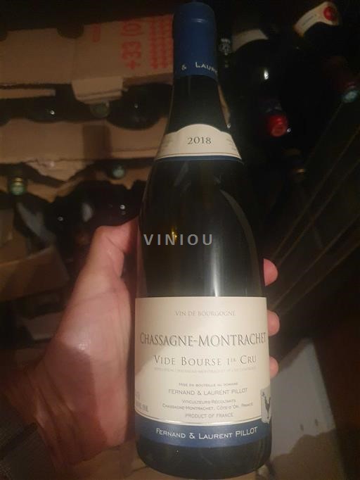 Burgundi Chassagne-Montrachet Premier Cru Fernand & Laurent Pillot Vide Bourse 1er Cru 2018