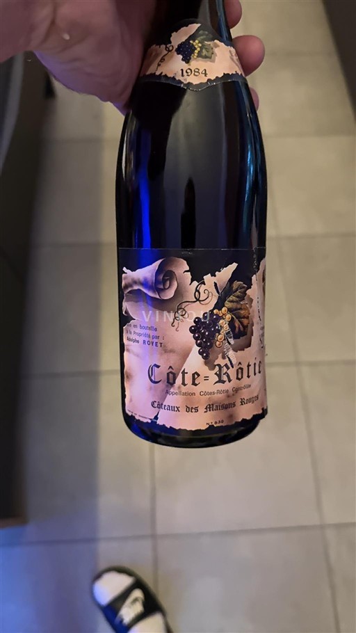 Rhône-dalen Côte-rôtie Adolphe Royet Côteaux des Maisons Rouges 1984