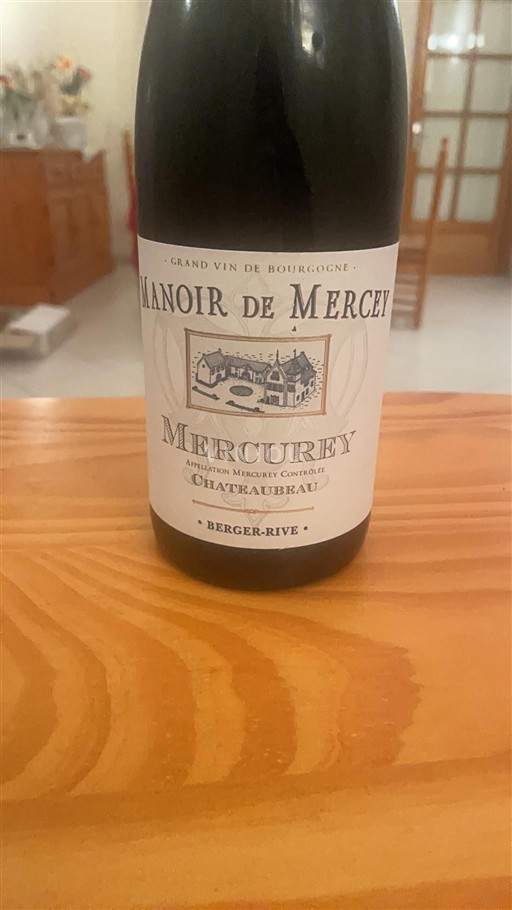 Burgundy Mercurey Manoir de Mercey Chateaubeau 2015