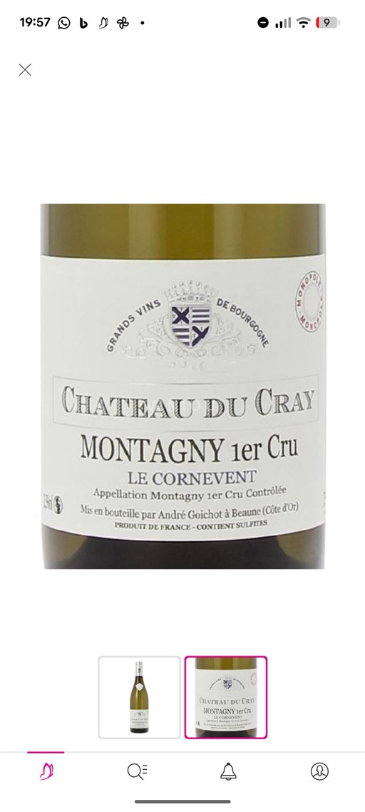 Bourgogne Ospecificerad Premier Cru Château Cray Le Cornevent 2022