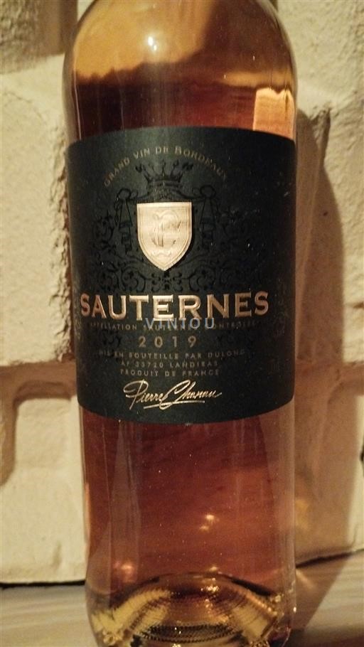 Bordeaux Sauternes Pierre Chavin 2019