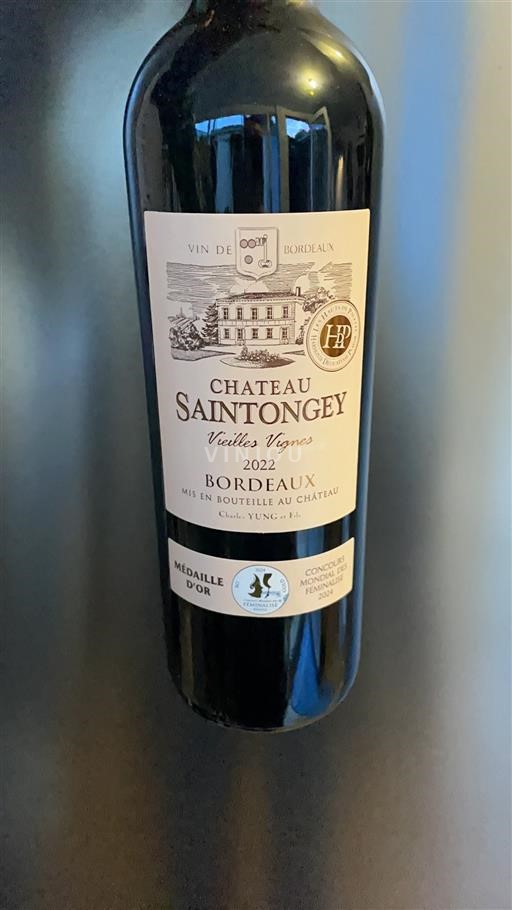 Bordeaux Château Saintongey Vieilles Vignes 2022