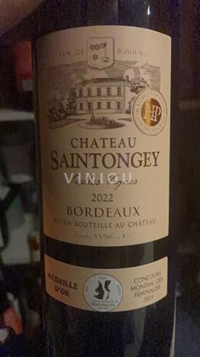 Bordeaux Château Saintongey Vieilles Vignes 2022