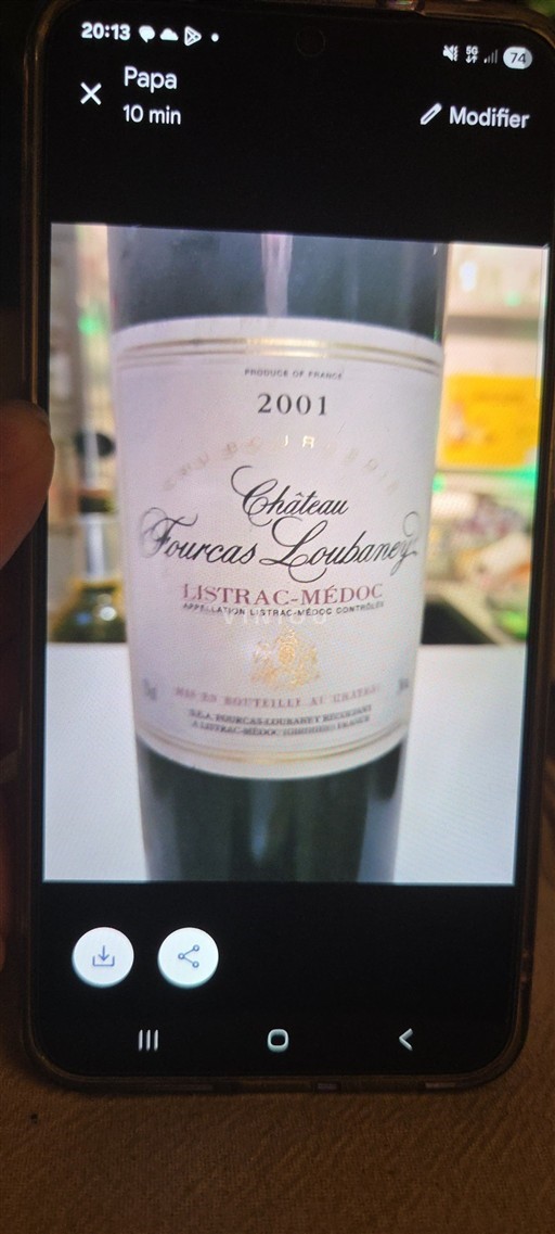 Bordeaux Listrac-Médoc Château Fourcas Loubaney 2001