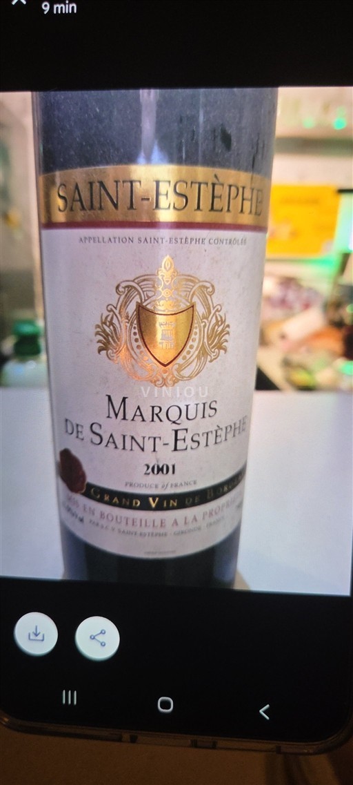 Bordeaux Saint-Estèphe Marquis de Saint-Estèphe 2001
