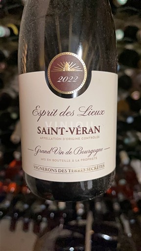 Borgoña Saint-Véran Vignerons des Terres Secrètes Esprit des Lieux 2022