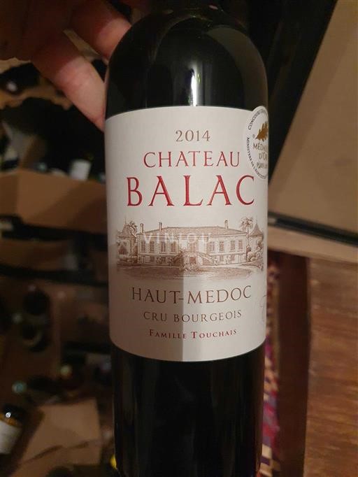 Bordeaux Haut-Médoc Cru Bourgeois Château Balac 2014