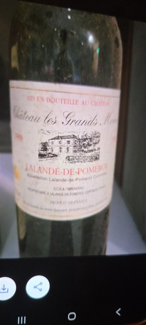 Bordéus Lalande-de-Pomerol Château Les Grands Maréchaux 1998