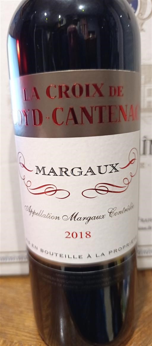 Bordeaux Margaux Grand Cru Château Boyd-Cantenac La Croix de Boyd-Cantenac 2018