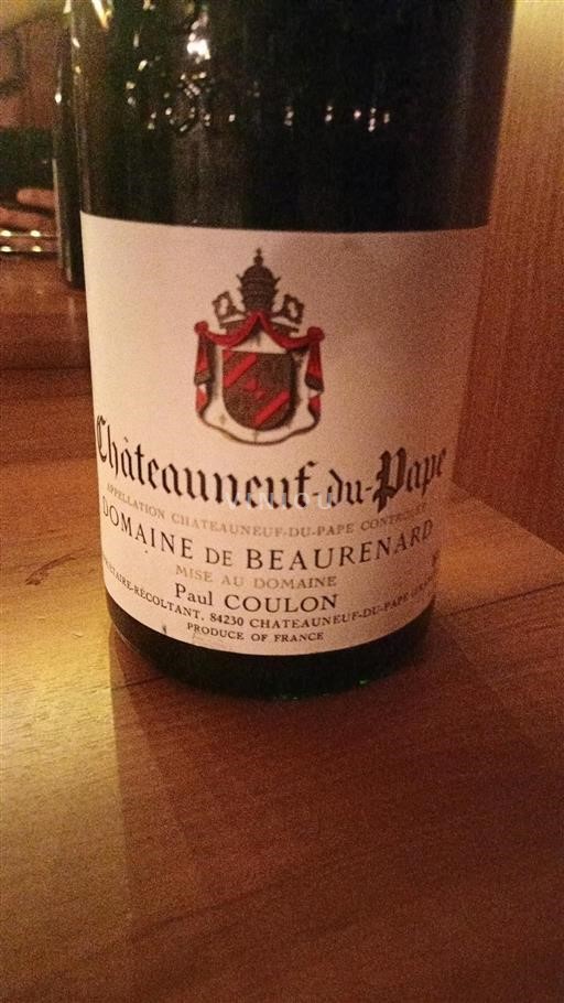 Rhônedalen Châteauneuf-du-Pape Domaine Beaurenard Icke årgångsbetecknad