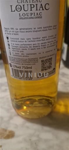 Bordéus Loupiac Château Loupiac 2018