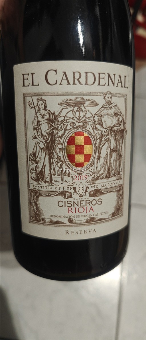 La Rioja rioja El Cardenal Reserva 2019