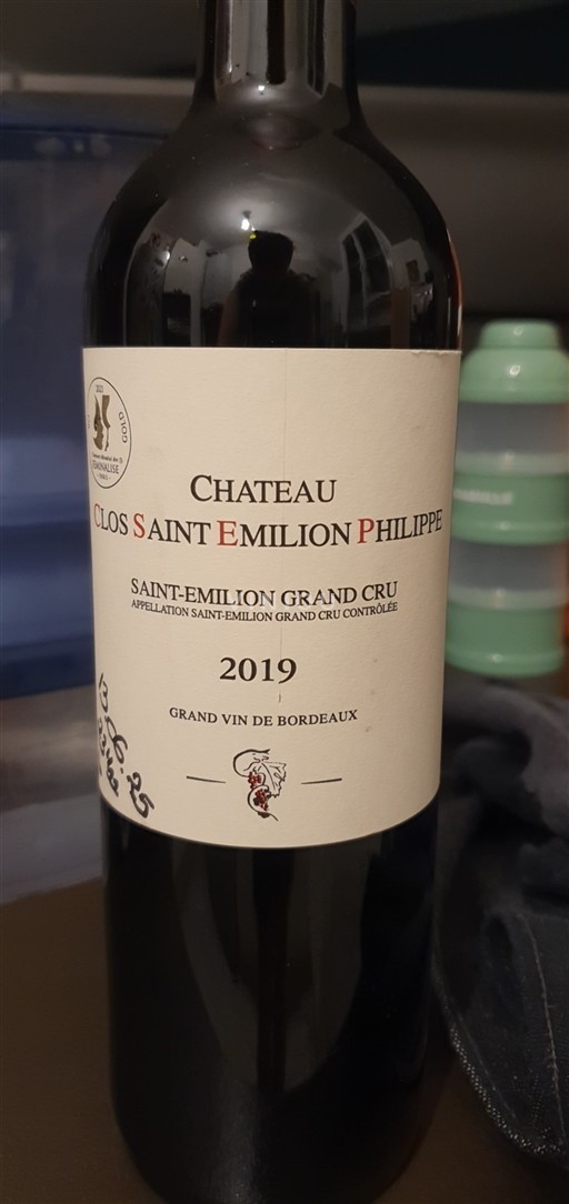 Bordeaux Saint-Émilion Grand Cru Grand Cru Château Clos Saint Emilion Philippe 2019