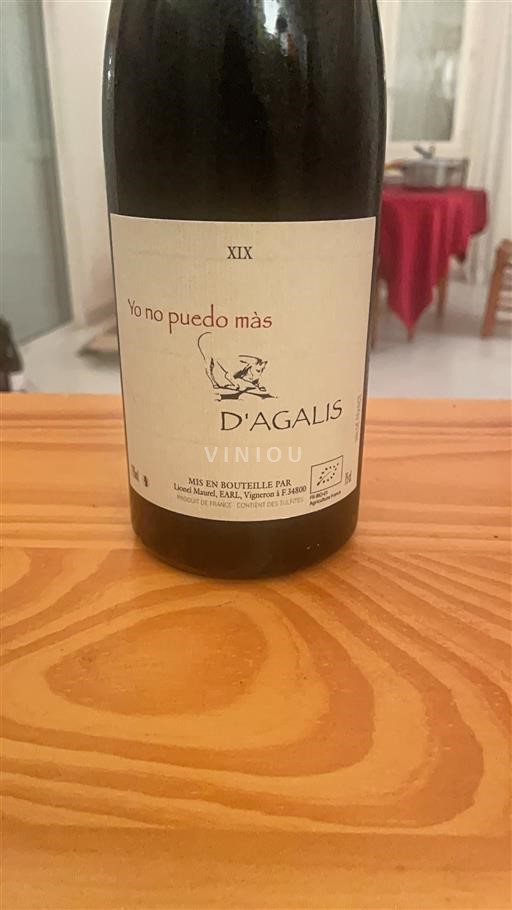 Languedoc Not Specified Agalis Yo no puedo más Non-Vintage