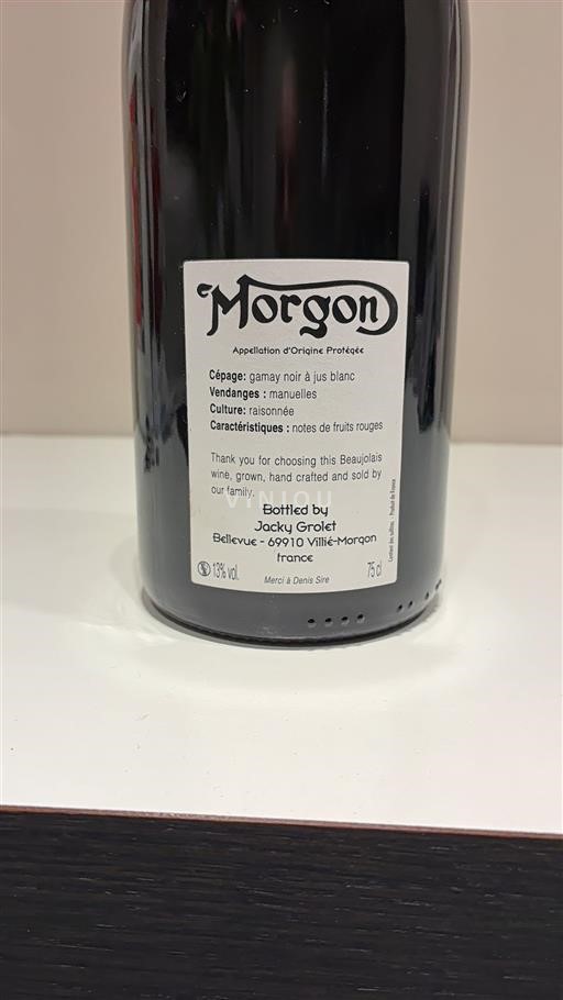 Beaujolais Morgon Jacky Grolet Sin añada