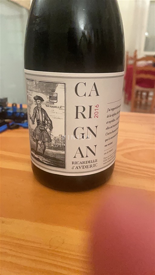 Languedoc-Roussillon Pays d'Oc Ricardelle Avderic Carignan 2016