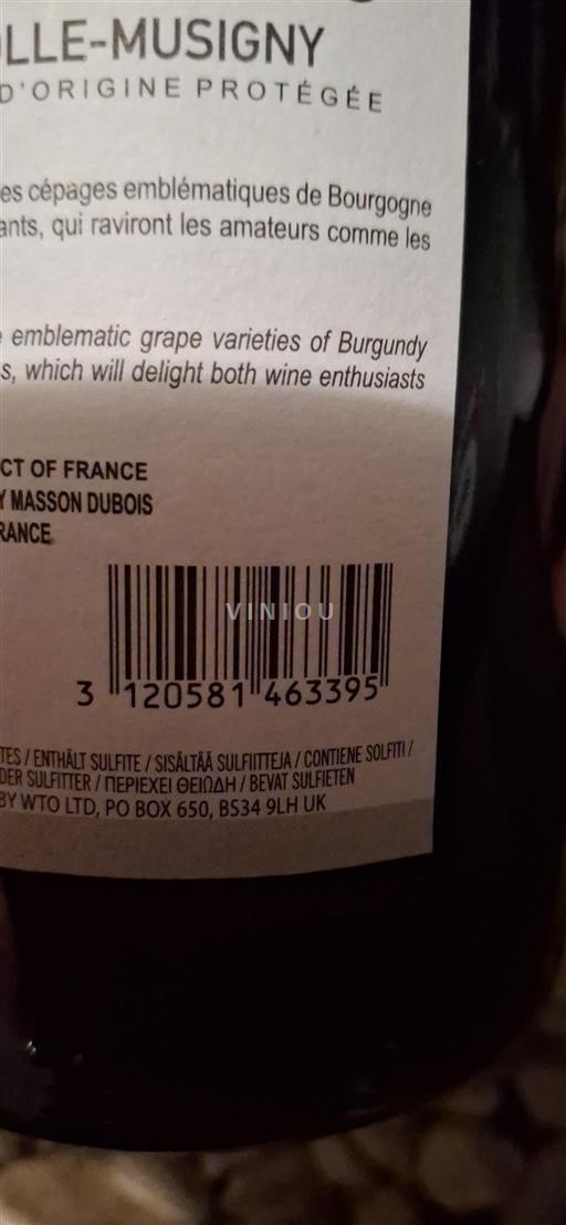 Burgund Chambolle-Musigny Grand Cru Masson Dubois 2023