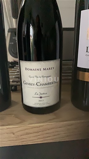 Bourgogne Gevrey-chambertin Domaine Marey La Justice 2017