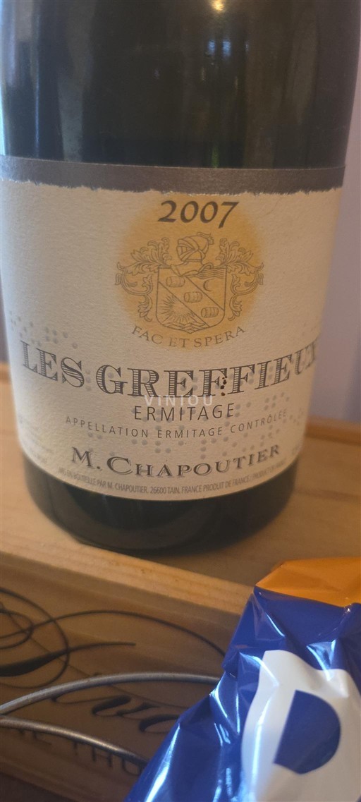 Rhônedalen Hermitage M. Chapoutier Les Greffieux 2007